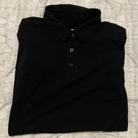 Mens black collared shirt large - Picture 3 of 3